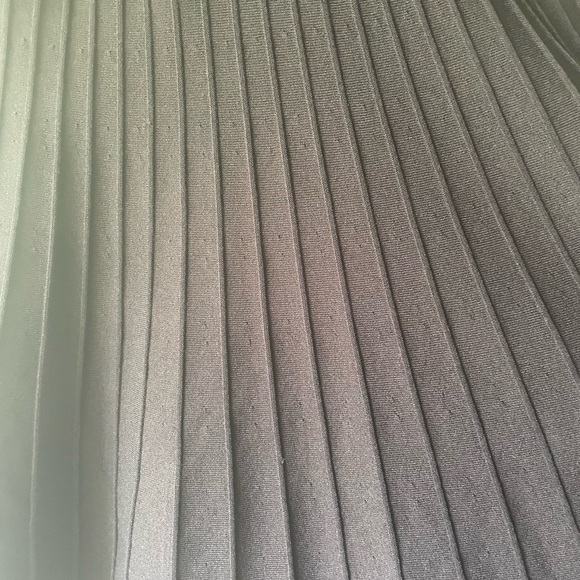 NWOT Express black ribbed skater knit dress - Picture 4 of 5